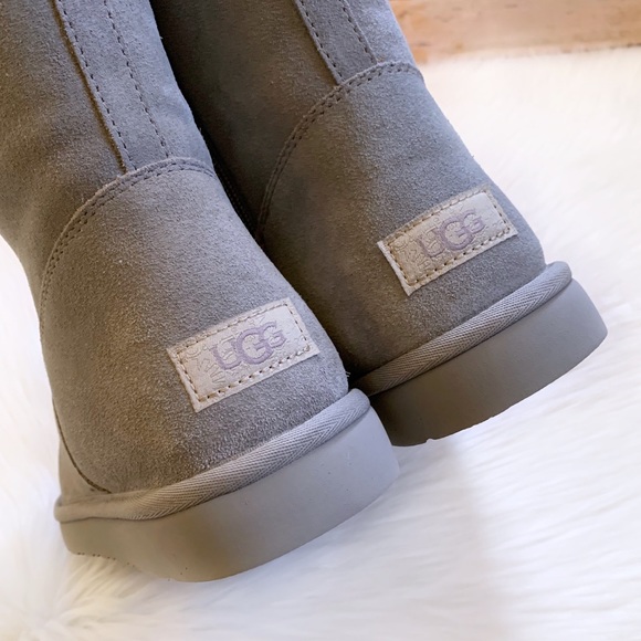 UGG Alber Seal Grey Suede Boots - Picture 5 of 7